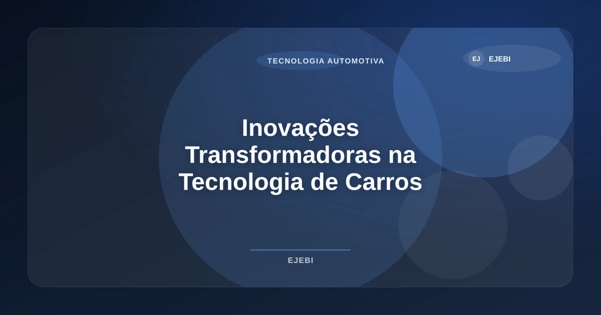 Imagem de Inovações Transformadoras na Tecnologia de Carros Elétricos em 2026