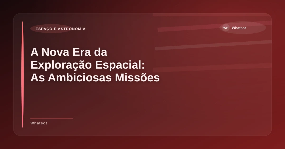 Imagem de A Nova Era da Exploração Espacial: As Ambiciosas Missões a Marte em 2026